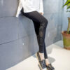 XS-7XL Leggings Women Cotton Lace Decoration Leggings Leggins Plus Size Long Leggings - Image 2