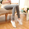 XS-7XL Leggings Women Cotton Lace Decoration Leggings Leggins Plus Size Long Leggings - Image 7