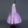 Carisa Europe and America autumn and winter children's dress princess dress long sleeve flower girl dress female purple lace costumes wholesale - Image 3
