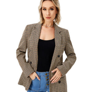 Womens Casual Blazer Jacket  Long Sleeve Work 0ffice Blazer Lapel  Jacket