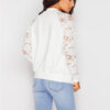 Women Bomber Jacket With Lace - Image 4